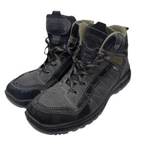 Size 12 Men’s Canyon Hiking Camping Boots - Black / Green - Great Condition